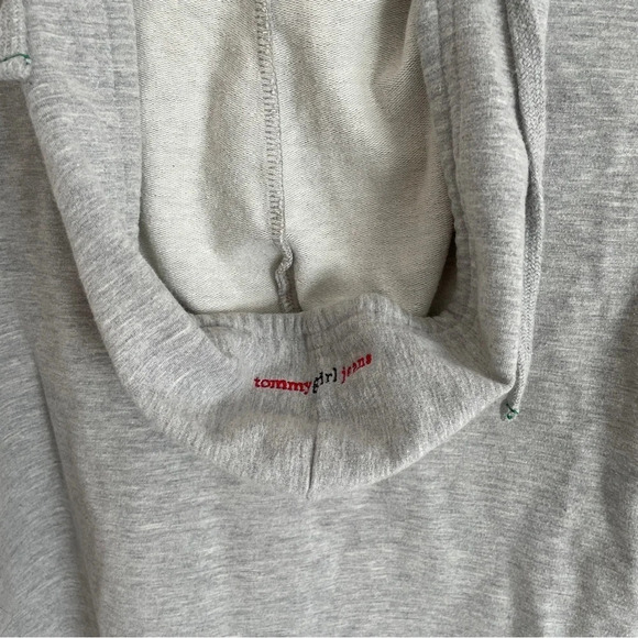 Vintage Y2K Tommy  girl heather grey full zip hoodie - Picture 6 of 6